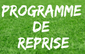 [SENIORS]&gt; Programme de Reprise