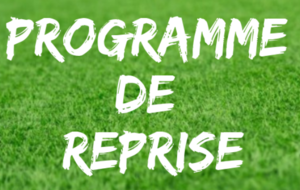 [SENIORS]> Programme de Reprise