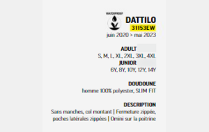 HIV-003 - Doudoune sans manche Dattilo (navy/grey)