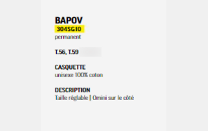 SPW-011 - Casquette Bapov (navy)