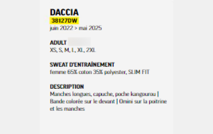 SPW-008 - Sweat Femme avec capuche Daccia (navy)