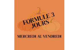 SEMAINE 1 -STAGE OCTOBRE 2026 | 7 à 12 ans | 3 JOURS (mercredi 21 au vendredi 23 OCTOBRE)