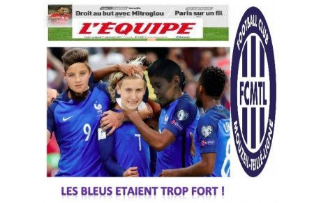 [U14/U15] &gt; Les Bleus étaient trop fort !