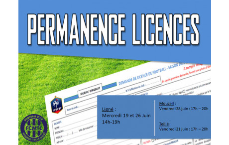 [FCMTL]&gt; Saison 2019-2020 | Date Permanence Inscription